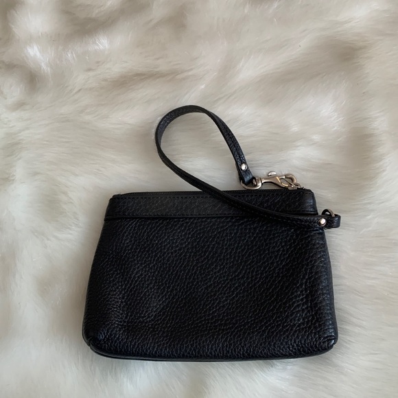 Coach Black‎ Leather Wristlet, GUC - Picture 5 of 5